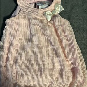 Rare Editions Pink Dress with White Bow